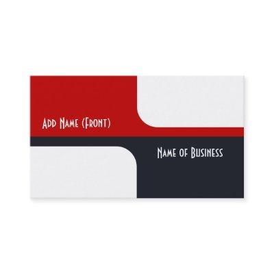 Trendy White Red and Navy Graphic Color Blocks