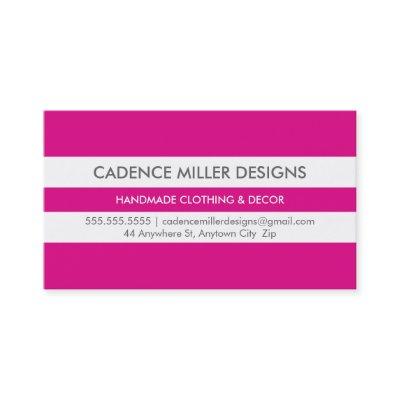 TRENDY WIDE STRIPE modern minimal bright hot pink