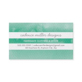 TRENDY WIDE STRIPE ombre watercolor emerald green