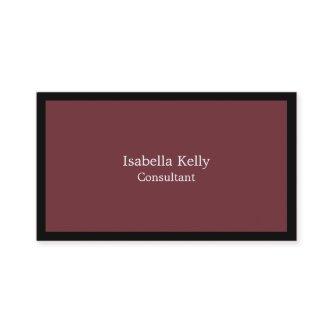 Trendy Wine Red Black Color Plain Unique Stylish