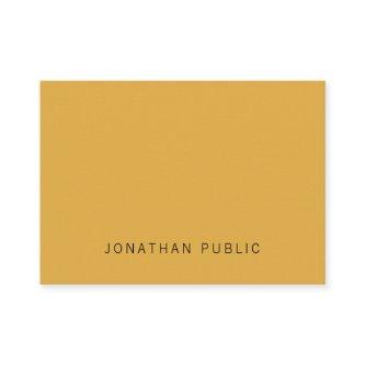 Trendy Yellow Brown Elegant Simple Modern Template