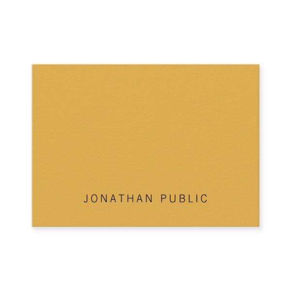 Trendy Yellow Brown Elegant Simple Modern Template