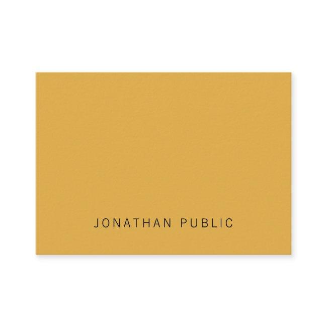 Trendy Yellow Brown Elegant Simple Modern Template