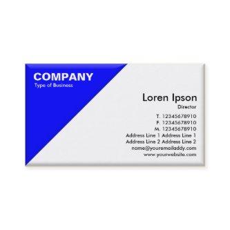 Triangular Corner - 3d Effect - Blue and White