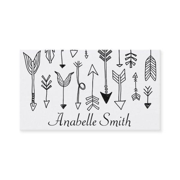 Tribal Arrow Bohemian Hand Drawn Art