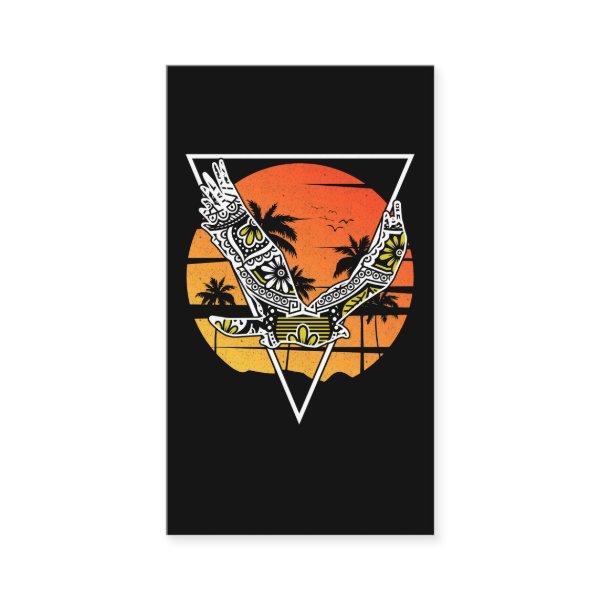 Tribal Hawk Hawaii Sunset Bird