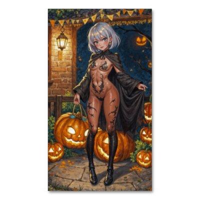 Trick or Treater, Brave Halloween Costume Girl  Magnet