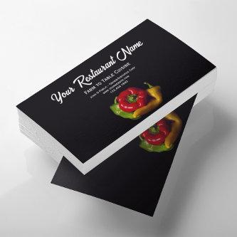 Tricolor Peppers Farm to Table Restaurant Calling Card