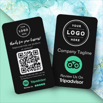 TripAdvisor Review Request with Logo and QR Code