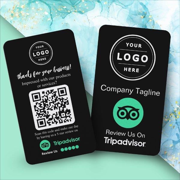 TripAdvisor Review Request with Logo and QR Code