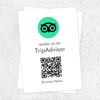 Tripadvisor Reviews | Business Review QR Code Enclosure Card