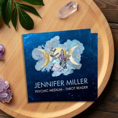 Triple Moon - Healing Crystals Nebula Sky Square