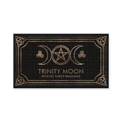 Triple Moon - Pentagram and Triquetra Ornament