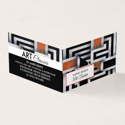 Trippy Maze Pattern, Art Teacher, Detailed