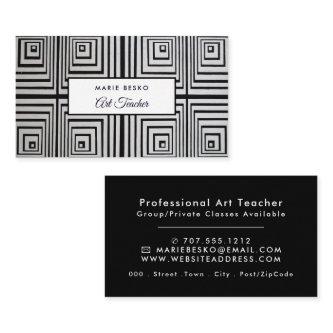 Trippy Maze Squares, Art Teacher