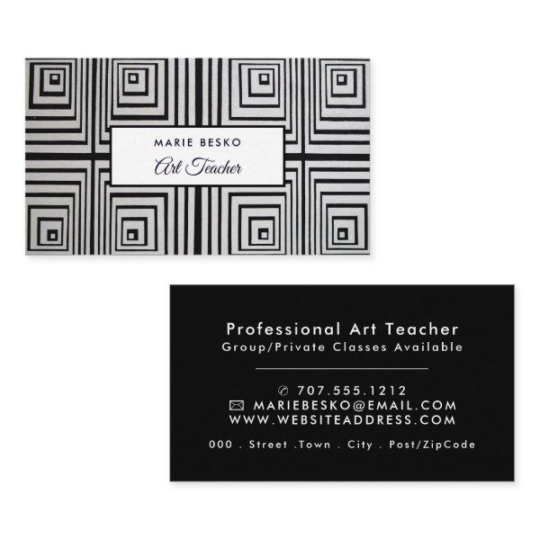 Trippy Maze Squares, Art Teacher