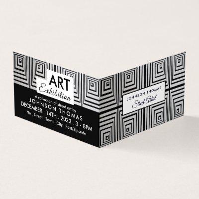 Trippy Maze Squares, Artist Exhibition, Detailed