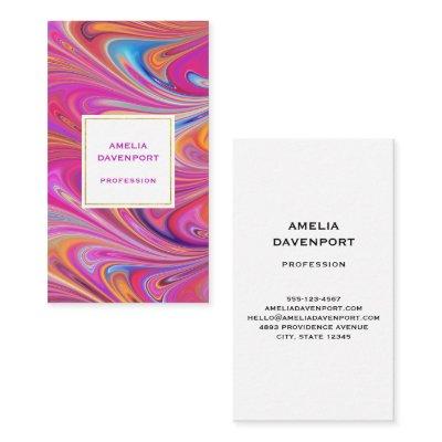 Trippy Pink and Orange Swirly Design