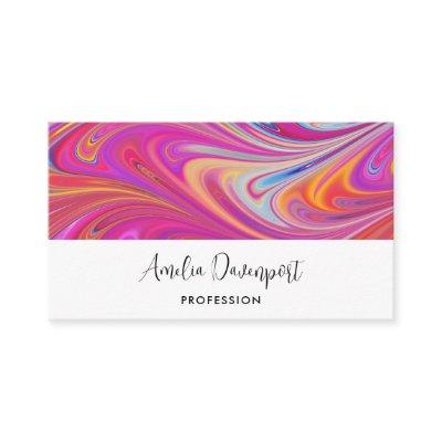 Trippy Pink and Orange Swirly Design