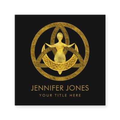 Triquetra Moon Goddess Ornament Square