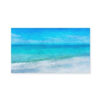 Tropical Beach Florida Gulf Coast Teal Blue Waves