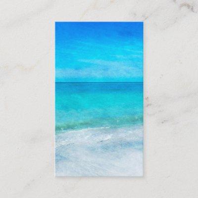 Tropical Beach in Teal Aqua Turquoise Blue Florida