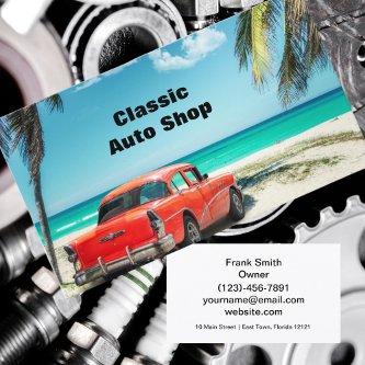 Tropical Beach Mechanic Classic Car