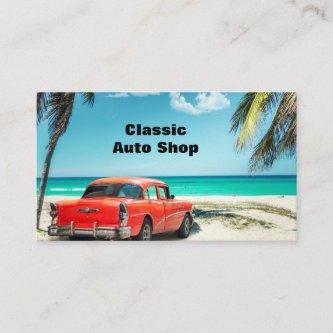 Tropical Beach Mechanic Classic Car