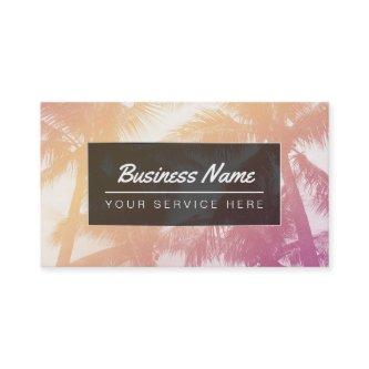 Tropical Beach Palm Trees Beauty Salon