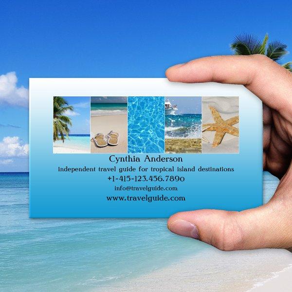 Tropical Destination QR Code Travel Agent