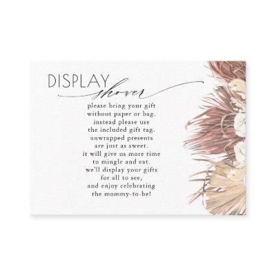 Tropical Dried Palms Display Baby Shower Request