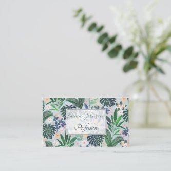 Tropical Foliage Floral Pattern