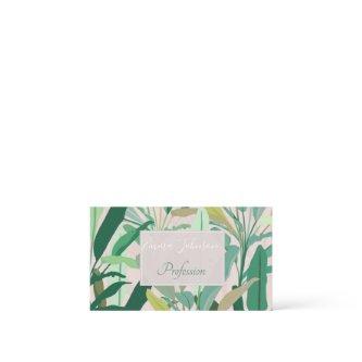 Tropical Green Banana Leaves Pink Pattern
