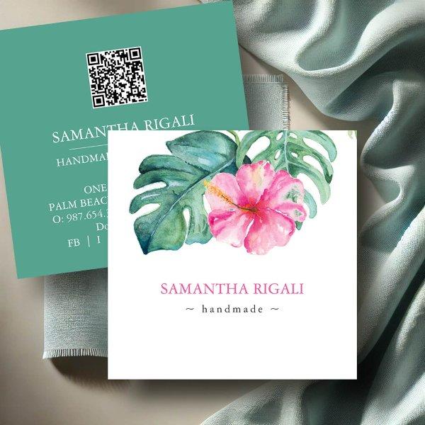 Tropical Handmade Flower  QR code