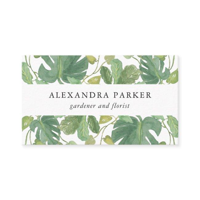 Tropical Leaves | Green and White