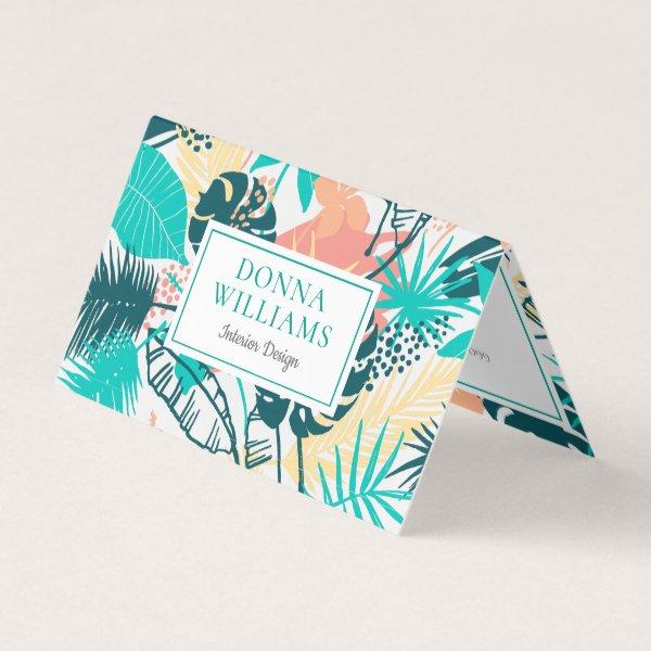 Tropical leaves pattern