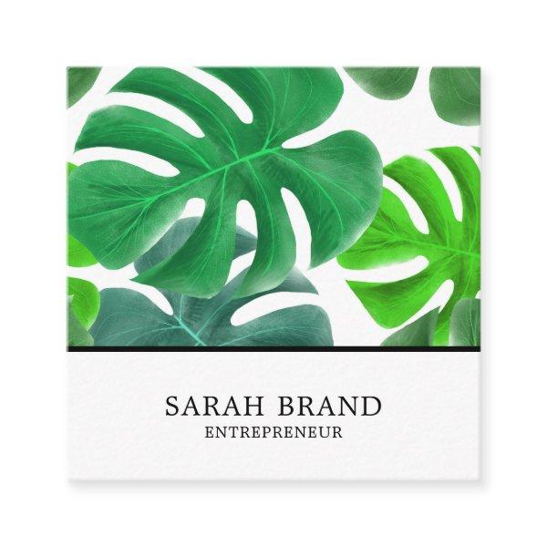Tropical Leaves Social Media Square