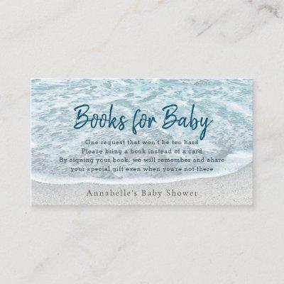 Tropical Ocean Beach Baby Shower Books Request