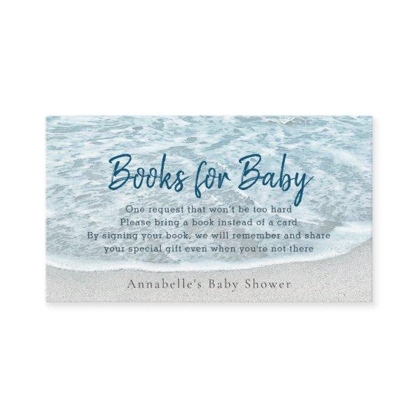 Tropical Ocean Beach Baby Shower Books Request