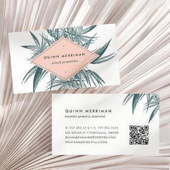 Tropical Palm Frond QR Code