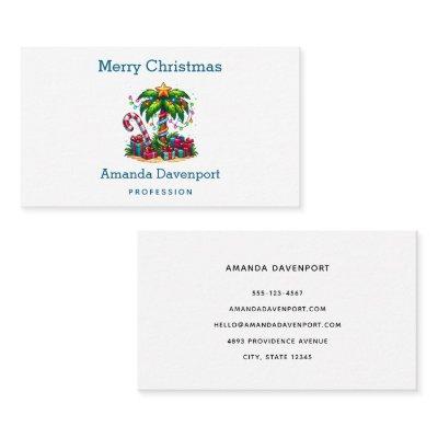 Tropical Palm Tree Merry Christmas