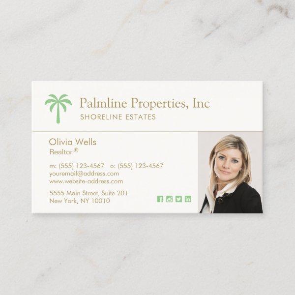 Tropical Palm Tree  Real Estate Agent Photo