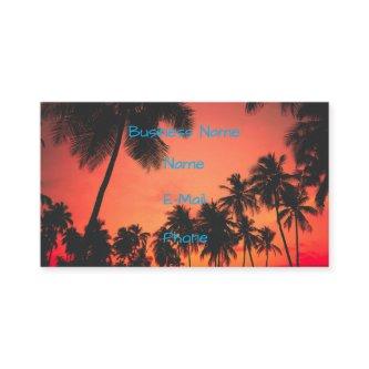 Tropical Palm Tree Sunset