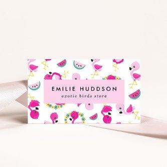 Tropical Pattern, Flamingos, Pet Shop, Bird Store