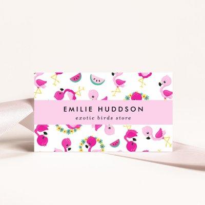 Tropical Pattern, Flamingos, Pet Shop, Bird Store