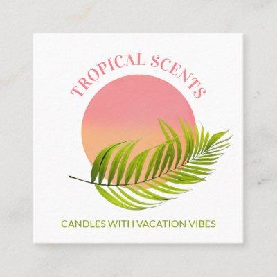 Tropical Sunset Logo Soap And Candle Square