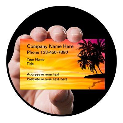 Tropical Sunset Palm Trees Scenic