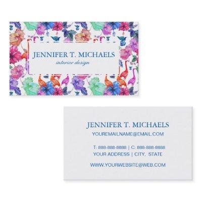 Tropical Watercolor Pattern | Monogram