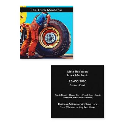 Truck Repair Mechanic And Roadside Assistance Square