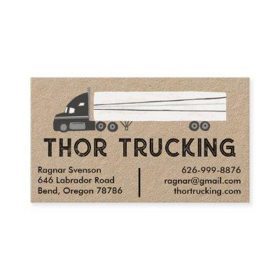 Trucker Hauling Logistics Transport Moving Kraft